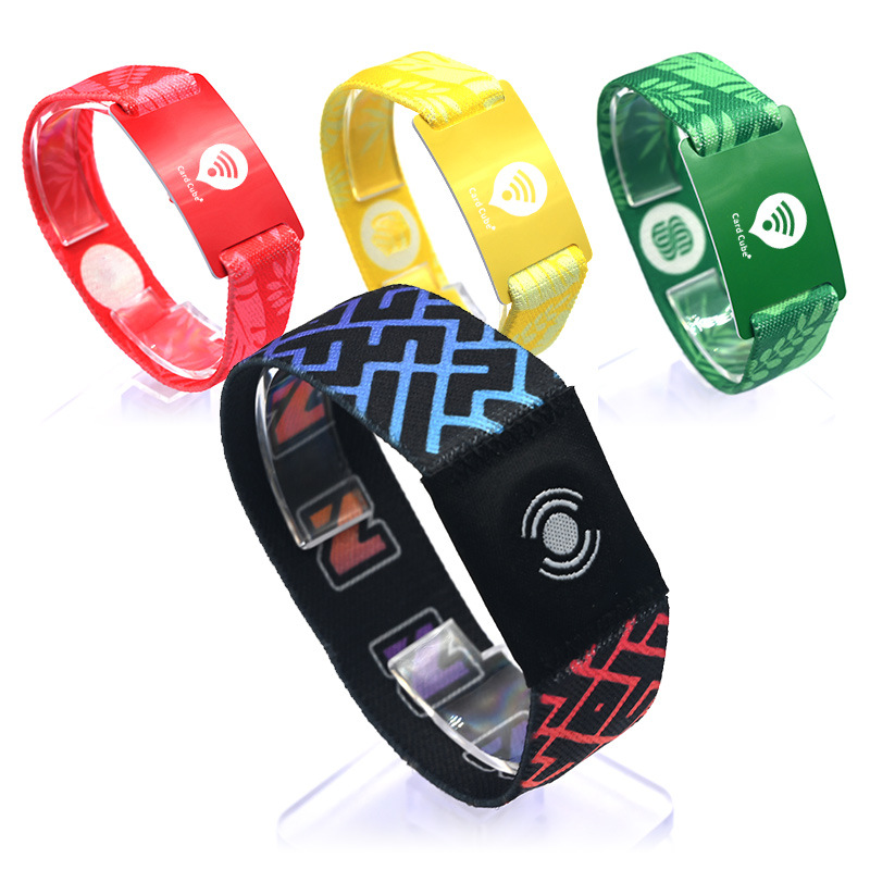 RFID松紧腕带赛事智能腕带NFC松紧手环3
